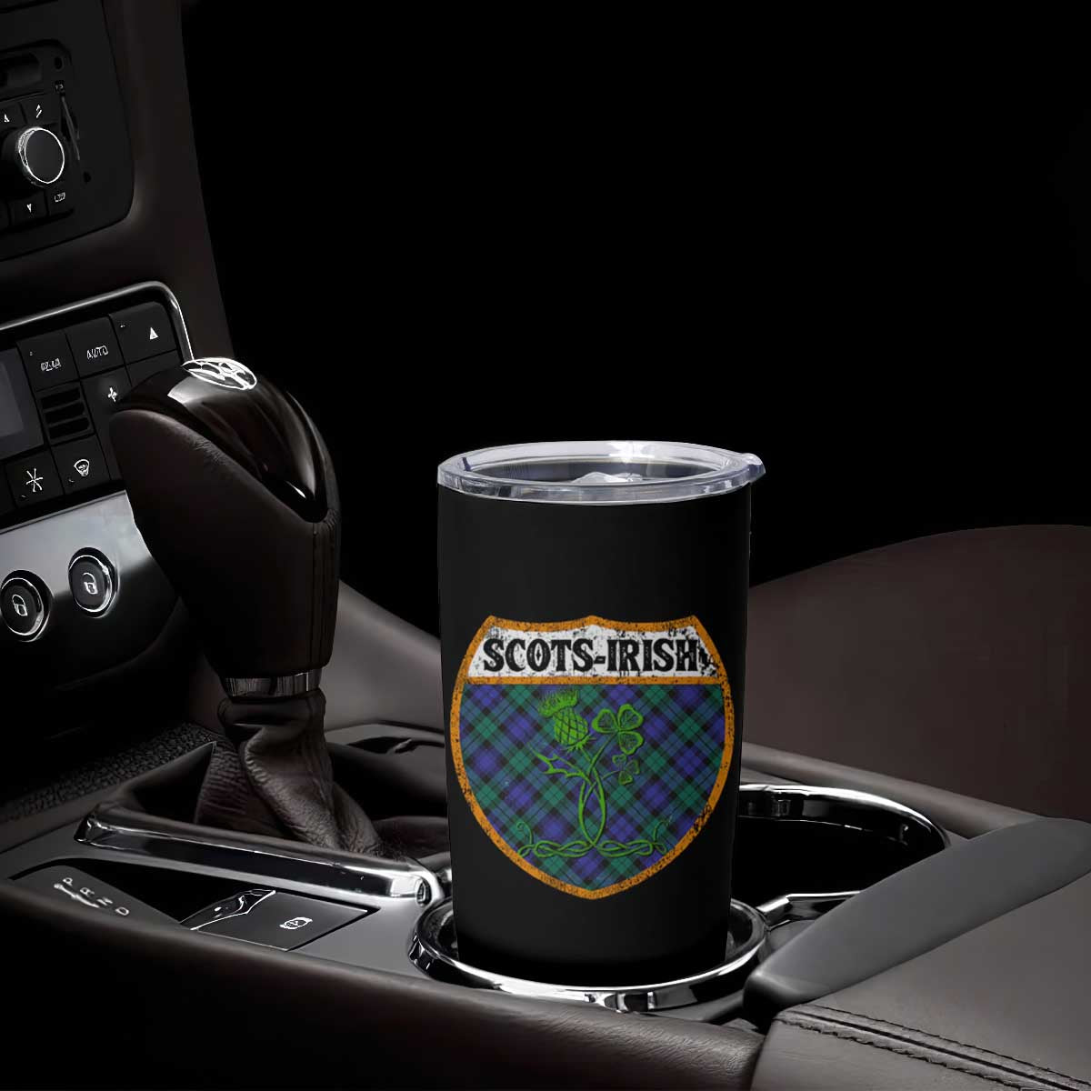 Scots-Irish Pride Tumbler Cup Shamrock Ulster Scots Scotch Irish Shamrock Thistle TS09 Print Your Wear