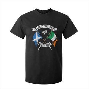 Funny Scots-Irish Pride T Shirt For Kid Mostly Scottish Wee Bit Irish TS09 Black Print Your Wear