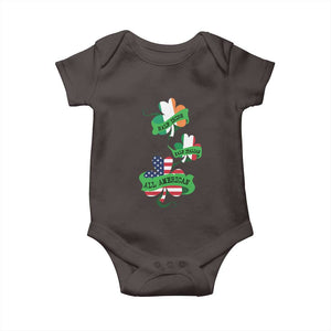 Half Irish Half Italian All American Baby Onesie TS09 Dark Chocolate Print Your Wear