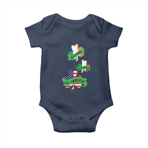 Half Irish Half Italian All American Baby Onesie TS09 Navy Print Your Wear