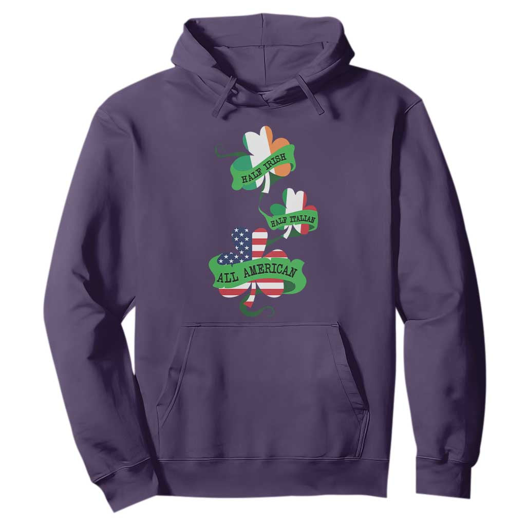 Half Irish Half Italian All American Hoodie TS09 Purple Print Your Wear