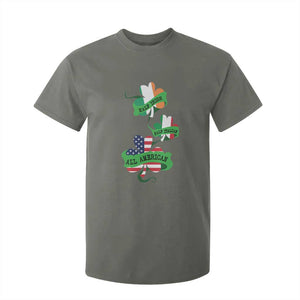 Half Irish Half Italian All American T Shirt For Kid TS09 Military Green Print Your Wear