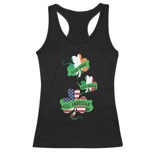 Half Irish Half Italian All American Racerback Tank Top TS09 Black Print Your Wear