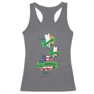 Half Irish Half Italian All American Racerback Tank Top TS09 Charcoal Print Your Wear