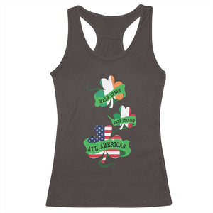 Half Irish Half Italian All American Racerback Tank Top TS09 Dark Chocolate Print Your Wear
