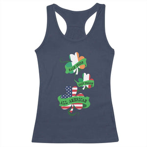 Half Irish Half Italian All American Racerback Tank Top TS09 Navy Print Your Wear