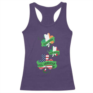 Half Irish Half Italian All American Racerback Tank Top TS09 Purple Print Your Wear