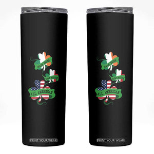 Half Irish Half Italian All American Skinny Tumbler TS09 Black Print Your Wear