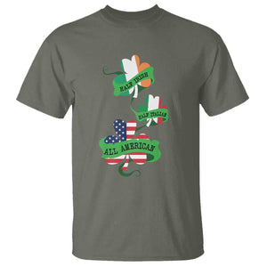 Half Irish Half Italian All American T Shirt TS09 Military Green Print Your Wear