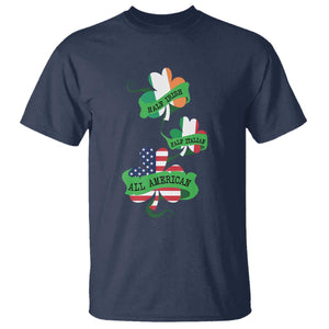 Half Irish Half Italian All American T Shirt TS09 Navy Print Your Wear