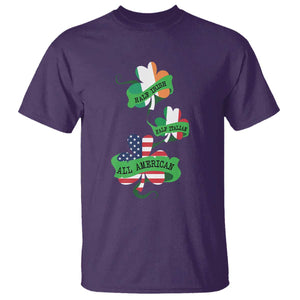 Half Irish Half Italian All American T Shirt TS09 Purple Print Your Wear