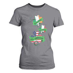 Half Irish Half Italian All American T Shirt For Women TS09 Charcoal Print Your Wear