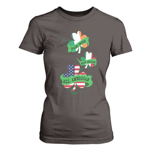 Half Irish Half Italian All American T Shirt For Women TS09 Dark Chocolate Print Your Wear