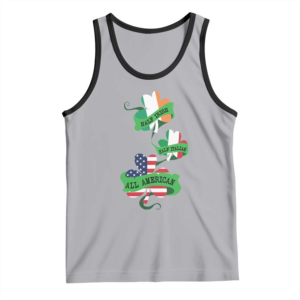 Half Irish Half Italian All American Tank Top TS09 Athletic Heather Black Print Your Wear