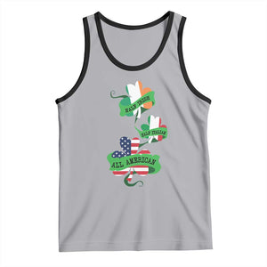 Half Irish Half Italian All American Tank Top TS09 Athletic Heather Black Print Your Wear