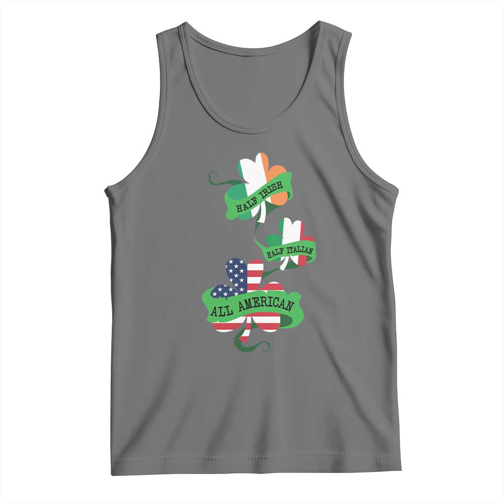 Half Irish Half Italian All American Tank Top TS09 Black Heather Print Your Wear