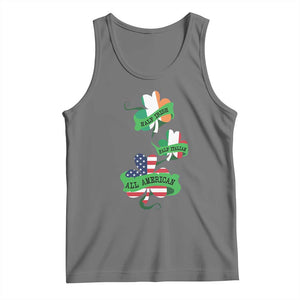 Half Irish Half Italian All American Tank Top TS09 Black Heather Print Your Wear