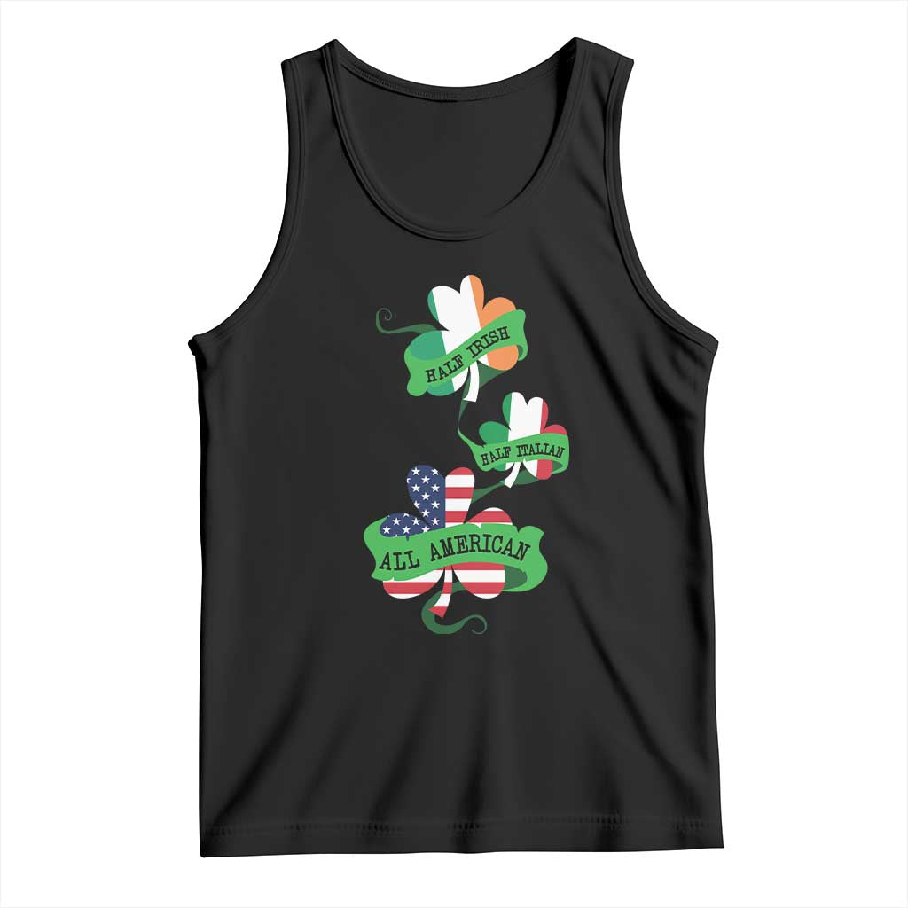 Half Irish Half Italian All American Tank Top TS09 Black Print Your Wear