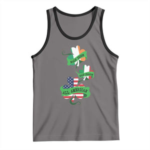 Half Irish Half Italian All American Tank Top TS09 Deep Heather Black Print Your Wear