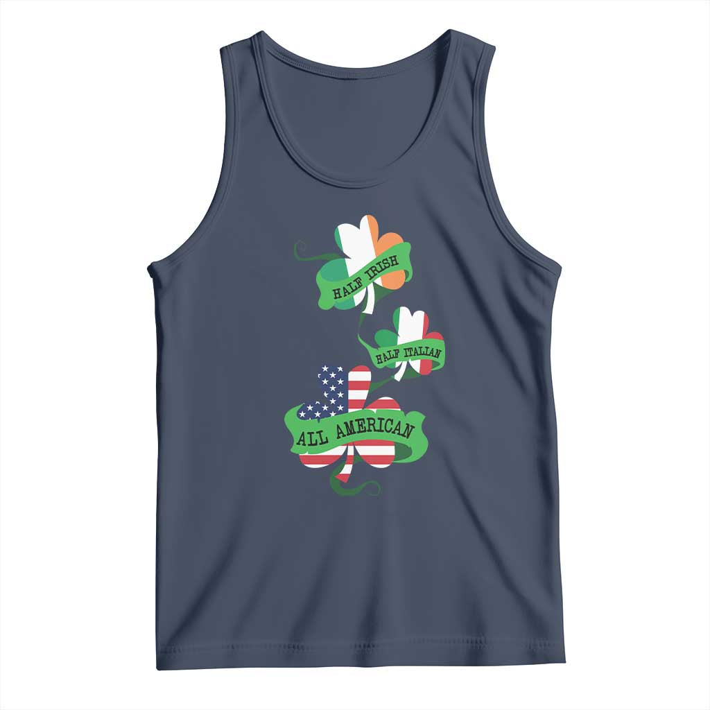Half Irish Half Italian All American Tank Top TS09 Navy Print Your Wear