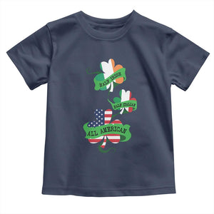 Half Irish Half Italian All American Toddler T Shirt TS09 Navy Print Your Wear
