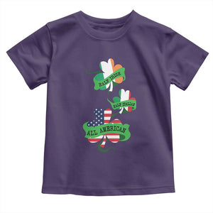 Half Irish Half Italian All American Toddler T Shirt TS09 Purple Print Your Wear