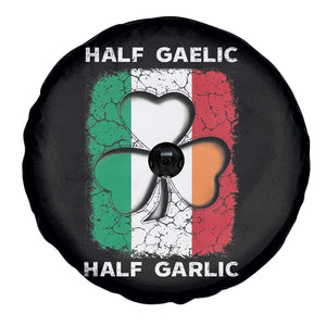 Irish Italian Pride Spare Tire Cover Half Gaelic Half Garlic Shamrock Ireland Italy Flag TS09 Print Your Wear