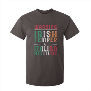 Funny Irish Temper Italian Attitude T Shirt For Kid TS09 Dark Chocolate Print Your Wear