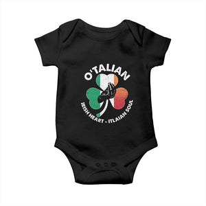Italian Irish O'talian St. Patrick's Day Baby Onesie TS09 Black Print Your Wear