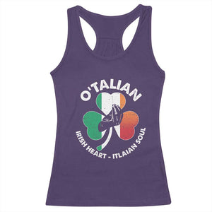 Italian Irish O'talian St. Patrick's Day Racerback Tank Top TS09 Purple Print Your Wear