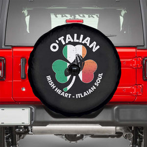 Italian Irish O'talian St. Patrick's Day Spare Tire Cover TS09 Black Print Your Wear