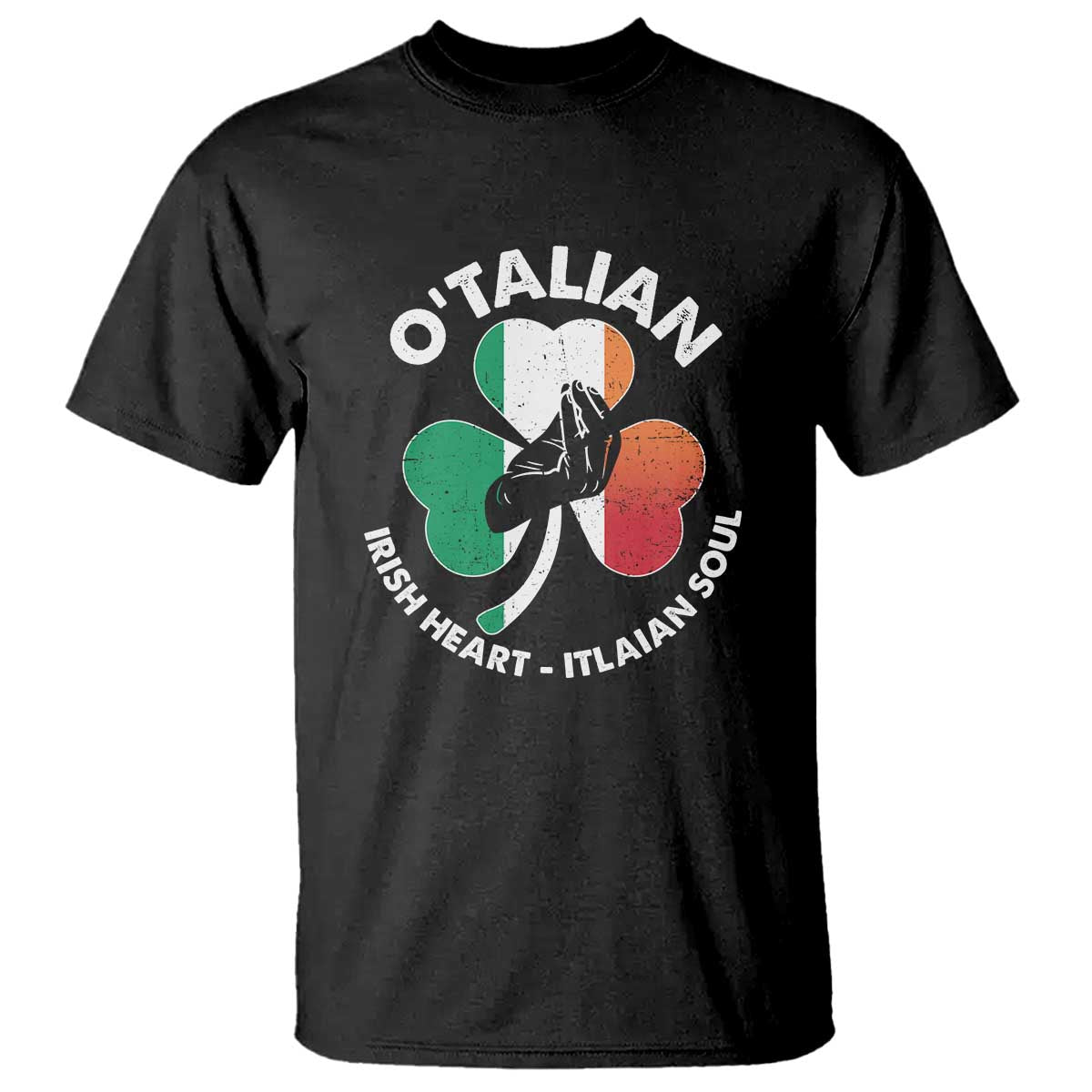 Italian Irish O'talian St. Patrick's Day T Shirt TS09 Black Print Your Wear