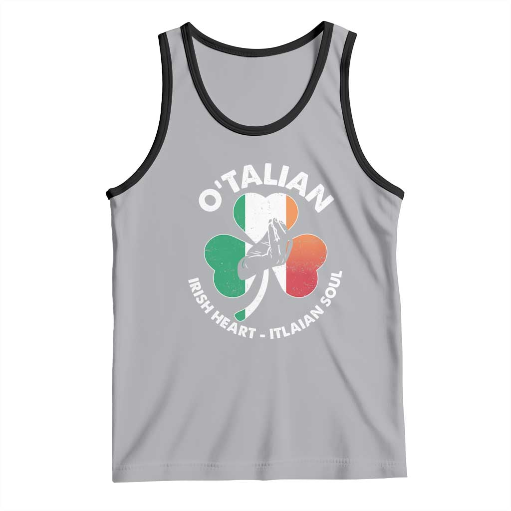 Italian Irish O'talian St. Patrick's Day Tank Top TS09 Athletic Heather Black Print Your Wear