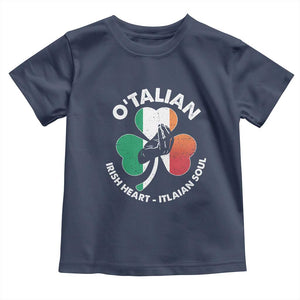 Italian Irish O'talian St. Patrick's Day Toddler T Shirt TS09 Navy Print Your Wear