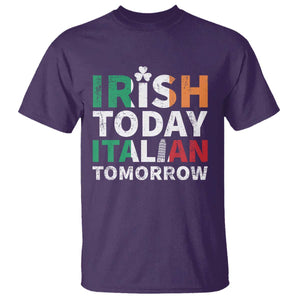 Funny St. Patrick's Day T Shirt Irish Today Italian Tomorrow TS09 Purple Print Your Wear