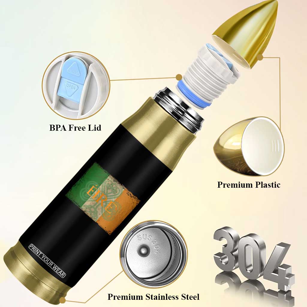 Eire Irish Pride Bullet Tumbler Celtic Shamrock Ireland Flag TS09 Print Your Wear