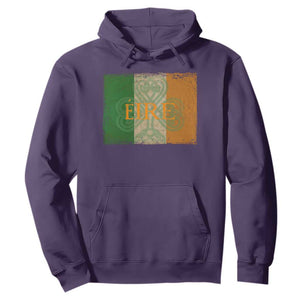 Eire Irish Pride Hoodie Celtic Shamrock Ireland Flag TS09 Purple Print Your Wear