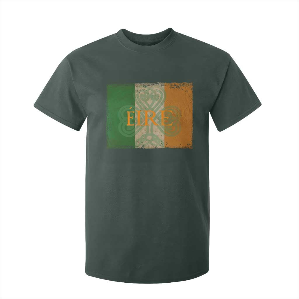 Eire Irish Pride T Shirt For Kid Celtic Shamrock Ireland Flag TS09 Dark Forest Green Print Your Wear