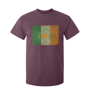 Eire Irish Pride T Shirt For Kid Celtic Shamrock Ireland Flag TS09 Maroon Print Your Wear