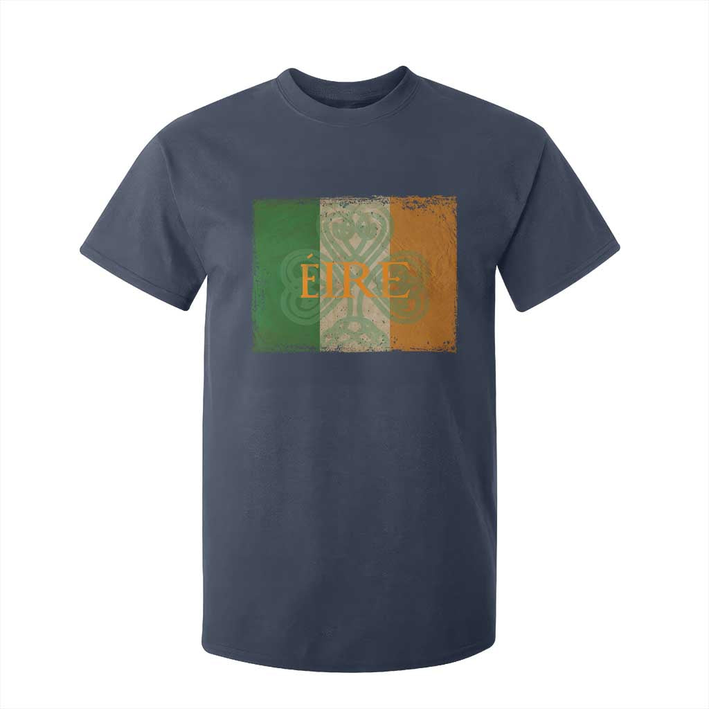 Eire Irish Pride T Shirt For Kid Celtic Shamrock Ireland Flag TS09 Navy Print Your Wear