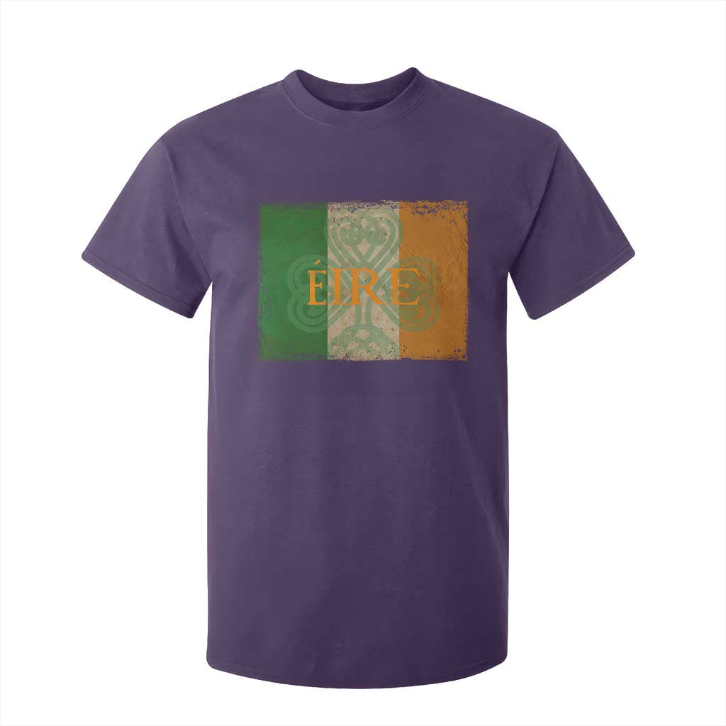 Eire Irish Pride T Shirt For Kid Celtic Shamrock Ireland Flag TS09 Purple Print Your Wear