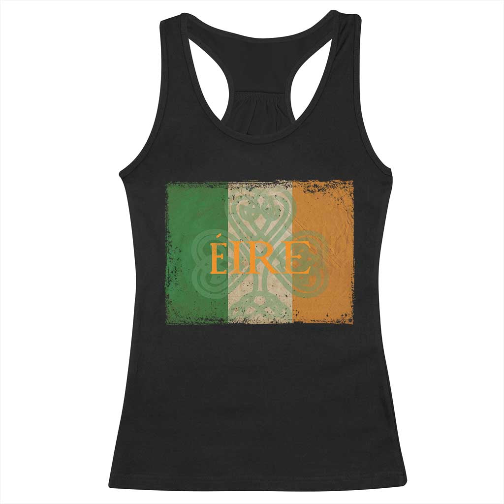Eire Irish Pride Racerback Tank Top Celtic Shamrock Ireland Flag TS09 Black Print Your Wear