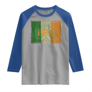 Eire Irish Pride Raglan Shirt Celtic Shamrock Ireland Flag TS09 Sport Gray Royal Print Your Wear