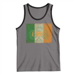 Eire Irish Pride Tank Top Celtic Shamrock Ireland Flag TS09 Deep Heather Black Print Your Wear