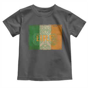 Eire Irish Pride Toddler T Shirt Celtic Shamrock Ireland Flag TS09 Dark Heather Print Your Wear