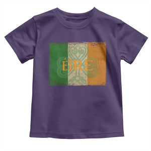 Eire Irish Pride Toddler T Shirt Celtic Shamrock Ireland Flag TS09 Purple Print Your Wear