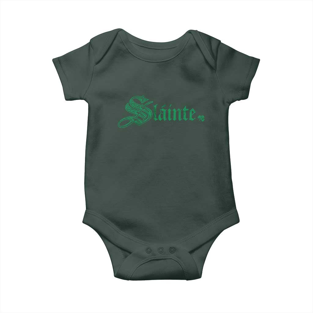 Irish Baby Onesie Slainte Cheers Good Health Ireland TS09 Print Your Wear
