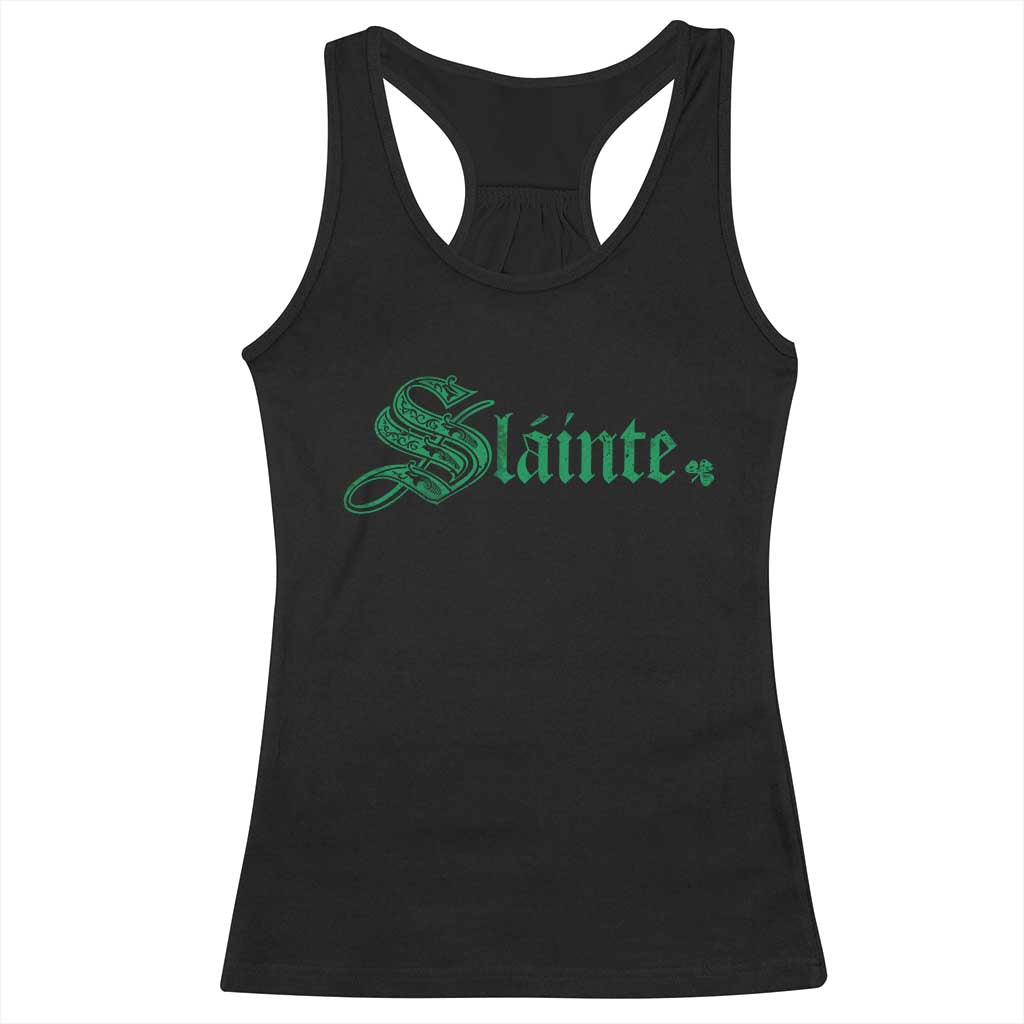 Irish Racerback Tank Top Slainte Cheers Good Health Ireland TS09 Black Print Your Wear