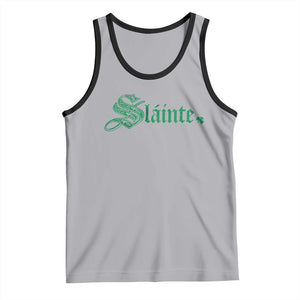 Irish Tank Top Slainte Cheers Good Health Ireland TS09 Athletic Heather Black Print Your Wear