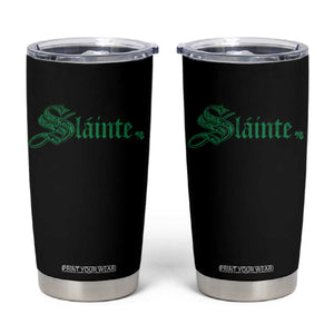 Irish Tumbler Cup Slainte Cheers Good Health Ireland TS09 Black Print Your Wear